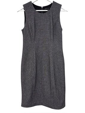 White House Black Market Full Back Zip Sleeveless Sheath Pencil Dress Size 6